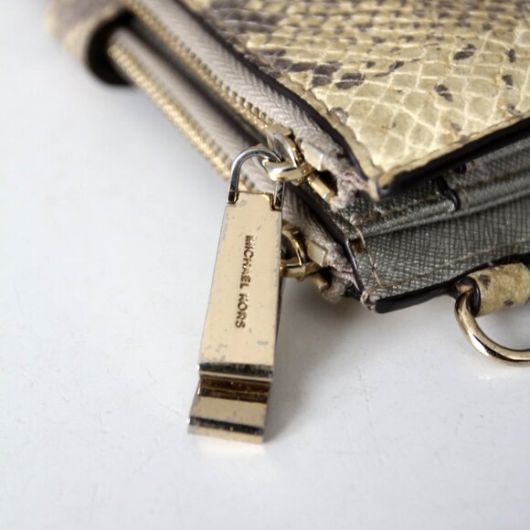 Michael Kors Python Embossed Leather Wallet - Picture 8 of 12